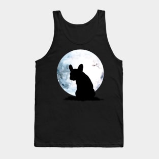 French Bulldog and moon Tank Top